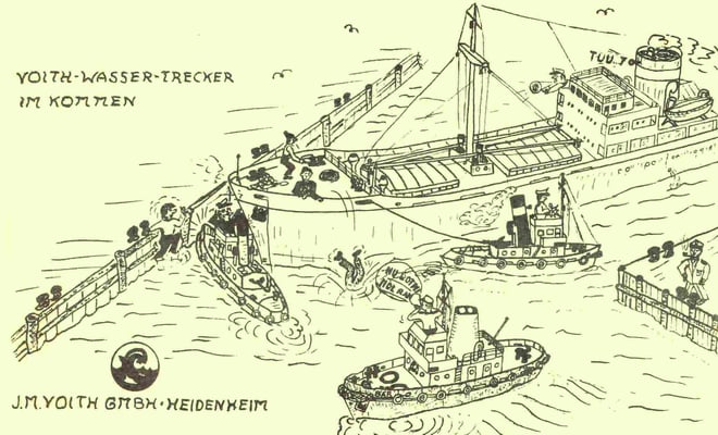 Werbung für Voith in der  Ordenszeitung  1966 (Quelle Latte)