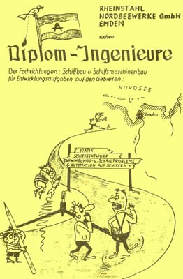 Werbung der Nordseewerke   1965 in der Ordenszeitung (Quelle Latte)